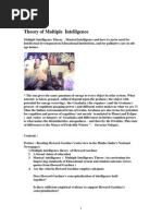 Theory of Multiple Intelligence, Musical Intelligence