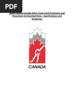 Short Track Boarded Rink Crash Protection Specification 