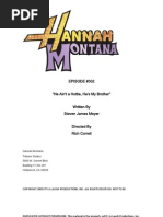 Script Hannah Montana