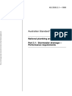 As 3500.3.1-1998 National Plumbing and Drainage Stormwater Drainage - Performance Requirements