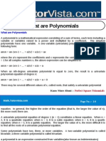 What Are Polynomials