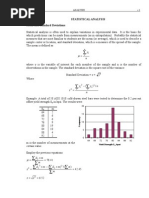 Statistical Analysis Mean and Standard Deviations