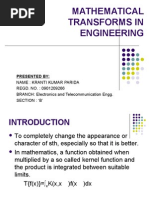 Mathematical Transforms in Engineering: Presented by