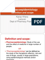 Definition and Scope Pharmacoepidemiology