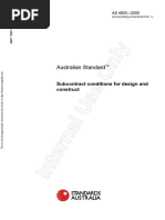 As 4903-2000 (Reference Use Only) General Conditions of Subcontract For Design and Construct