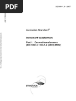 As 60044.1-2007 Instrument Transformers Current Transformers (IEC 60044-1 Ed.1.2 (2003) MOD)