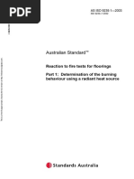 As ISO 9239.1-2003 Reaction To Fire Tests For Floor Coverings Determination of The Burning Behaviour Using A