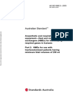 As ISO 9360.2-2003 Anaesthetic and Respiratory Equipment - Heat and Mositure Exchangers (HMEs) For Humidifyin