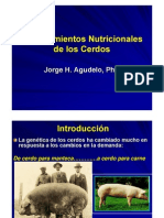 Requerimientos Nutricionales en Cerdos