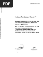 As NZS 2537.4-2011 Mechanical Jointing Fittings For Use With Crosslinked Polyethylene (PE-X) For Pressure App