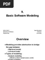 Basic Software Modeling: ECE 417/617: Elements of Software Engineering Stan Birchfield Clemson University