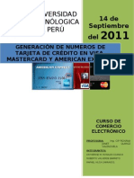 Generacion de Numeros de Trajetas de Credito