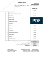 Abstract of Cost: Sh. No. Sub-Head AMOUNT (RS.)