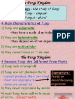 Mycology - : The Study of Fungi Singular Plural