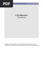 LCD Monitor: User Manual