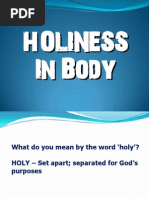 Holiness in Body