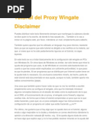 Tutorial Del Proxy Wingate