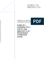 HB 18.42-1991 Guidelines For Third-Party Certification and Accreditation Guide 42 - Guidelines For A Step-By