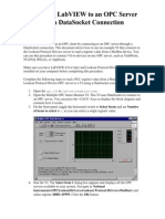 Connecting LabVIEW To An OPC Server Through A DataSocket Connection