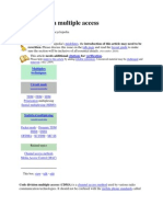 Code Division Multiple Access: Cdma Navigation Search Guidelines Talk Page Layout Guide