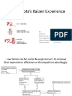 Toyota's Kaizen Experience Case