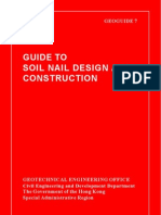 Hong Kong - Guide To Soil Nail Design and Construction