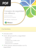 Consideraciones en Seguridad Alfresco