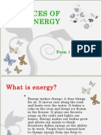 Sources of Energy: Form 1