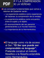 Gadamer Comprension de La Verdad