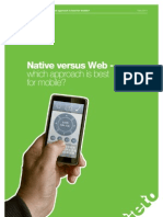 Native Versus Web White Paper