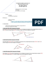 Lesson Plan in Triangle Postulates