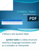 Symbol Table