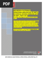 BIO-MEDICAL-ELECTRONICS, OPERATIONAL-AMPLIFIER'S (Or OP-AMP's), BIO-MEDICAL-DESINING-PROBLEMS-WITH OP-AMP's, PART-4-OF-5