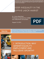 Gender Inequality in The Philippine Labor Market