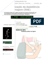 Sistematização Da Assistência de Enfermagem (SAE) - BANHO NO LEITO