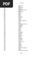 Iata 3 Letter Airport Codes