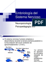 Embriología Del Sistema Nervioso