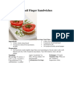 Tomato & Basil Finger Sandwiches: Ingredients