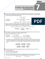 (Química 2º Bachillerato) Ejercicios + Soluciones: Reacciones Redox o de Intercambio de Electrones