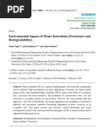 Environmental Impact of Flame Retardants (Persistence and Biodegradability)