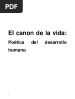 El Canon de La Vida Poetica Del Desarrollo Humano 0