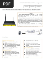 f3434 HSPA 3g Router Specification and User Manual