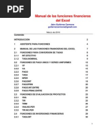 Manual de Las Funciones Financieras Del Excel