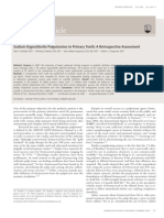 Sodium Hypochlorite As Pulpotomy Agent