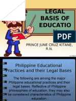 Legal Basis of Education