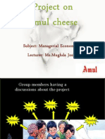 Project On Amul Cheese