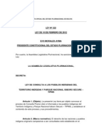 Ley 222 Ley de Consulta Pueblos Indigenas