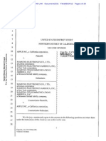 Jury Verdict Form in Apple v. Samsung Patent Infringement Case