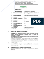 Silabo Taller de Programación Distribuida