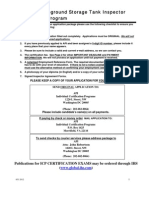 API-653 Aboveground Storage Tank Inspector Certification Program